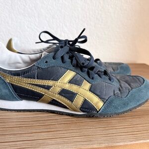 Onitsuka Tiger Serrano Navy/Gold sneakers Women’s Size 9.5/Men’s 8